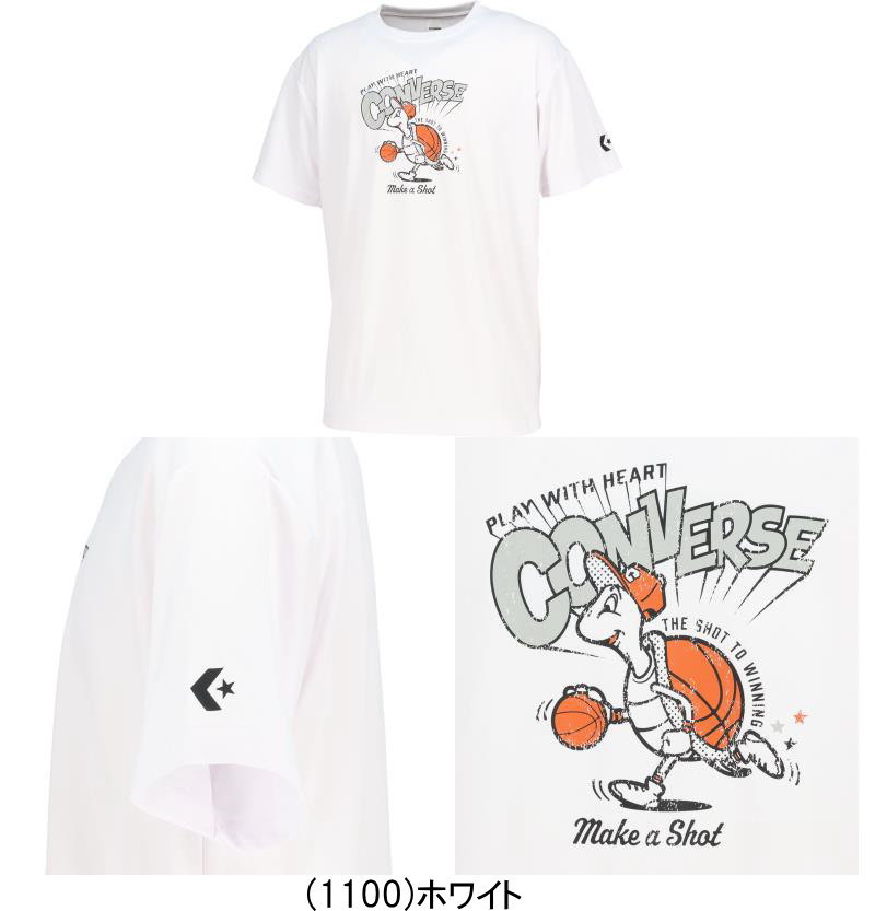 メール便無料 コンバース メンズ プリント Tシャツ プラクティスシャツ 半袖 CB261...