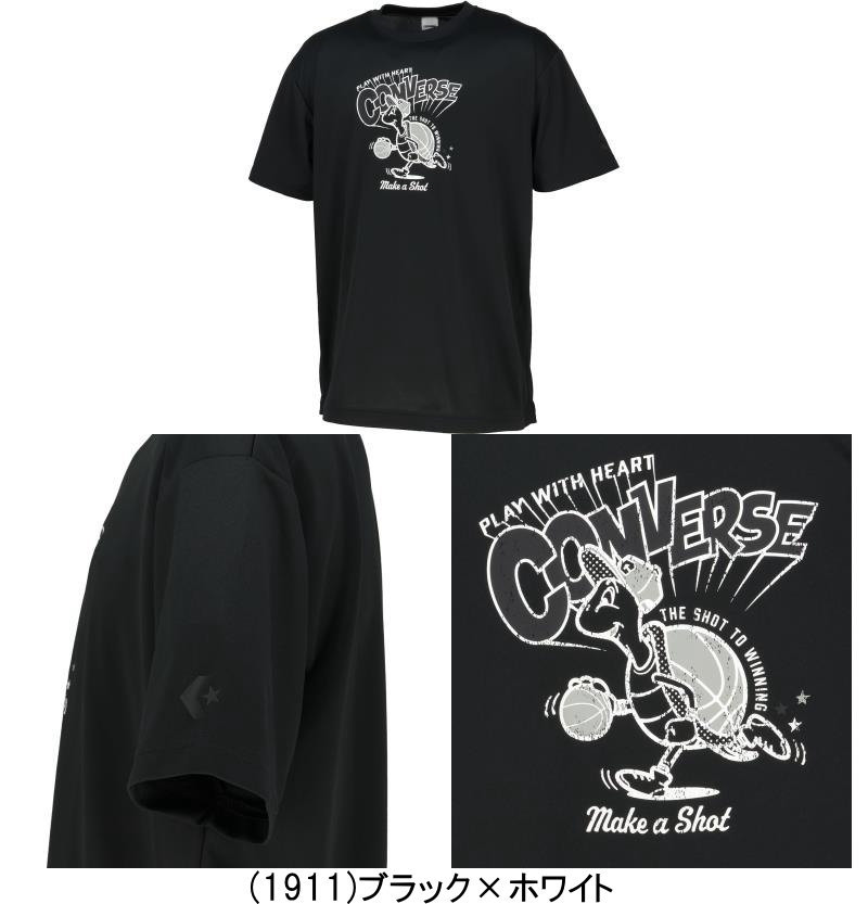 メール便無料 コンバース メンズ プリント Tシャツ プラクティスシャツ 半袖 CB261...