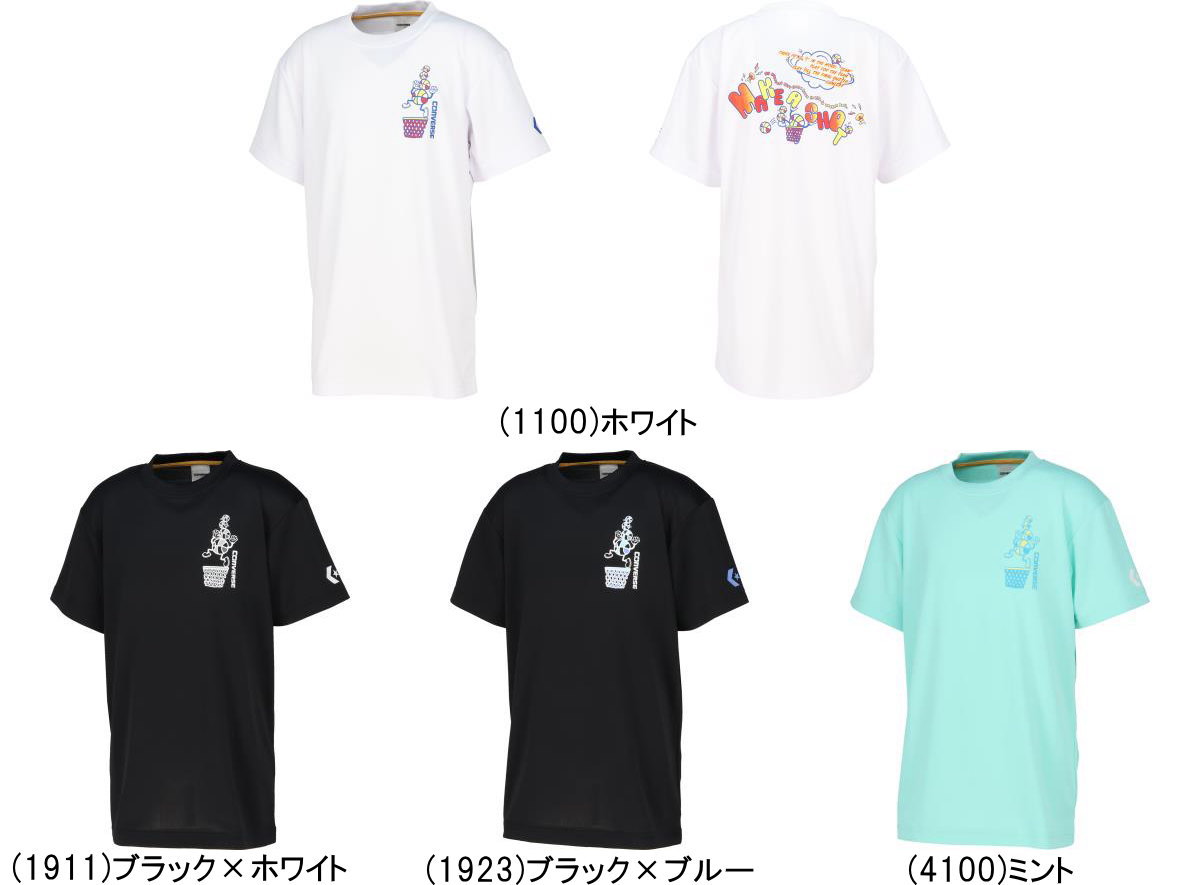 メール便無料 コンバース ジュニア プリント Tシャツ 半袖 CB462353 子供 キッズ ...