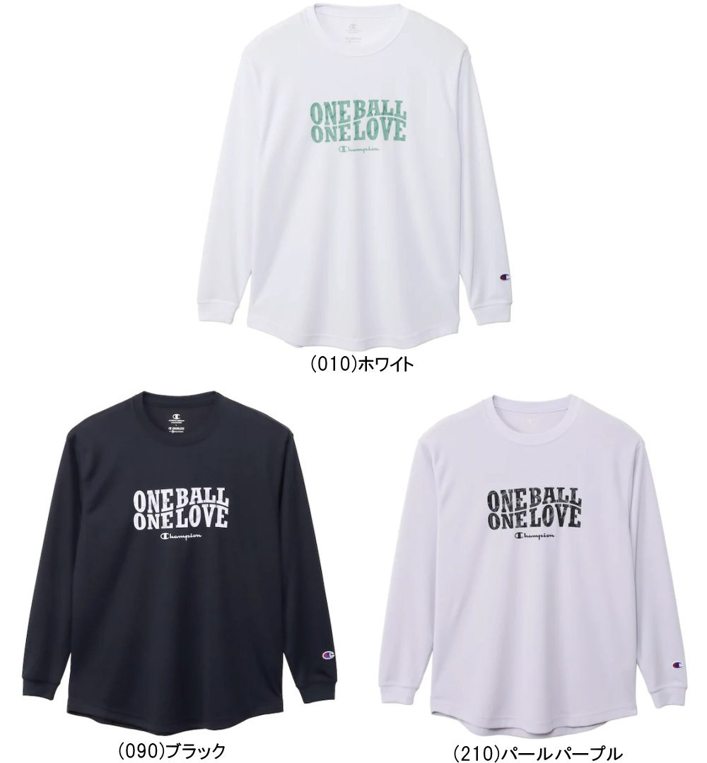 ※店頭在庫品 ■メーカー チャンピオン（CHAMPION） ■品番 CW-EB411 ■品名 バスケット レディース ロングスリーブ Tシャツ 長袖 ウィメンズ 女性 女子用 ■カラー (010)ホワイト (090)ブラック (210)ペールパープル ■サイズ レディース(女性用) (M)身長157〜163・バスト81〜85・ウエスト62〜66cm (L)身長162〜168・バスト84〜88・ウエスト65〜69cm (XL)身長167〜173・バスト87〜91・ウエスト68〜72cm ■品質・素材 ポリエステル100% ■特徴 吸汗速乾機能、UVカット機能を備え、通気性に優れた素材に、汗によるニオイの発生をアクティブに抑制し続ける抗菌防臭機能加工を行った生地を使用したウィメンズロングスリーブTシャツです。腰回りを動きやすくするため、前後の着丈に差を付けたラウンドカット仕様を採用。胸にはペイズリー柄で表現した「ONE BALL ONE LOVE」とChampionロゴを組み合わせたグラフィック、背中裾には「CHAMPION BASKETBALL」をそれぞれラバープリントで入れています。