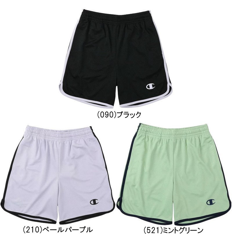 ※店頭在庫品 ■メーカー チャンピオン（CHAMPION） ■品番 CW-EB532 ■品名 バスケット レディース ショーツ バスパン ウィメンズ 女性 女子用 ■カラー (090)ブラック (210)ペールパープル (521)ミントグリーン ■サイズ (M)身長157〜163・バスト81〜85・ウエスト62〜66cm (L)身長162〜168・バスト84〜88・ウエスト65〜69cm (XL)身長167〜173・バスト87〜91・ウエスト68〜72cm ■品質・素材 ポリエステル100% ■特徴 汗を吸収し発散することで得られる気化熱冷却効果とハッカ葉から抽出した冷却効果が認められた天然由来のメントールクリスタルの要素を併せ持つ新たなクーリングテクノロジー「C COOL（シークール） 持続冷感」加工を行った生地を使用。吸汗速乾機能と動きやすいストレッチ性も備えたショーツです。トレンドのショート丈（Lサイズ 総丈45cm）。