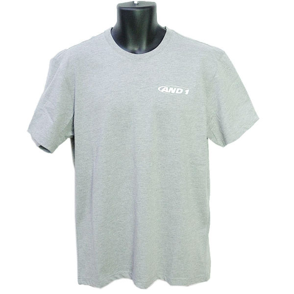 メール便無料 アンドワン AND1 Tシャツ メンズ TAI-CHI LOGO TEE 51111 グレー バスケット