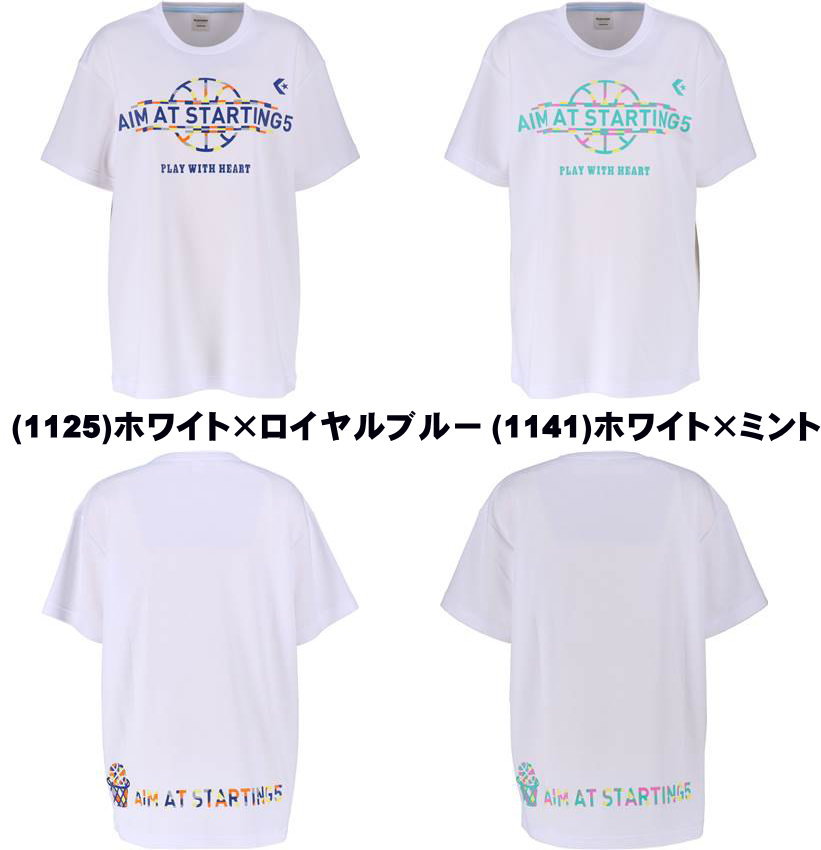 《メール便無料》 コンバース ウィメンズ プリント Tシャツ 女性・女子用 CB392302 ミニバス バスケット CONVERSE メール便選択で送料無料