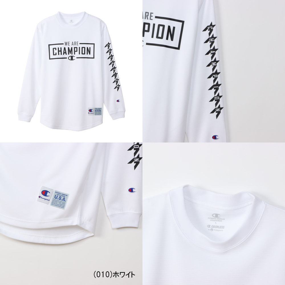 メール便無料 チャンピオン レディース ロングスリーブ 長袖 Tシャツ 女性 女子 CW-WB452 バスケット 2