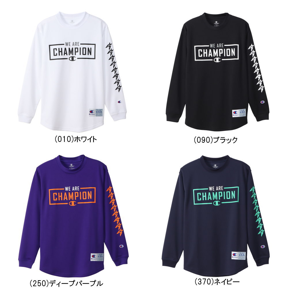 メール便無料 チャンピオン レディース ロングスリーブ 長袖 Tシャツ 女性 女子 CW-WB452 バスケット 1