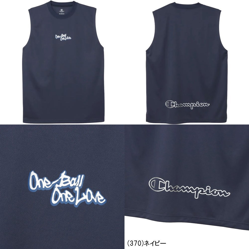メール便無料 チャンピオン スリーブレスシャツ Tシャツ ノースリーブ C3-BB319 CH...