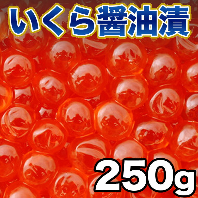 醤油イクラ ギフト 北海道産 いくら醤油漬け1パック（250g）いくら丼 ギフト イクラ 年末指定不可