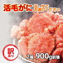 11/1限定店内全品10%OFF 活カニ 訳あり 毛ガニ セット 活毛ガニ 2尾 (合計900g前後 ...