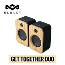 House of Marley GET TOGETHER DUO BLUETOOTH SPEAKERハウスオブマーリー ワイヤレス スピーカー ペア 竹 REWIND ファブリックブルートゥース 木製 bluetoothスピーカー 木目 レトロ ステレオ 高音質 木製スピーカー スピーカーbluetooth国内正規代理店