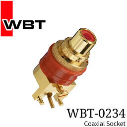 WBT WBT-0234 RCA ソケットcoaxial 赤 白 2個セット ドイツ 正規代理店