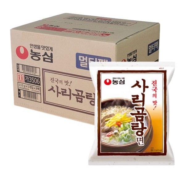  農心 サリコムタン麺 40袋 1box / コムタンラーメン(110g・韓国版)　コムタン麺 ノンシム 韓国ラーメン インスタントラーメン 韓国食品＼濃厚な牛肉スープとなめらかな細麺がコクウマ／