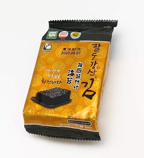 パルドガンサン味付けのり 弁当用 8切 7枚 3袋入 /韓国海苔/韓国のり/韓国食品/八道河山/韓国味付け海苔 kankan-shop-10000839 韓韓ショップ サンプル画像2