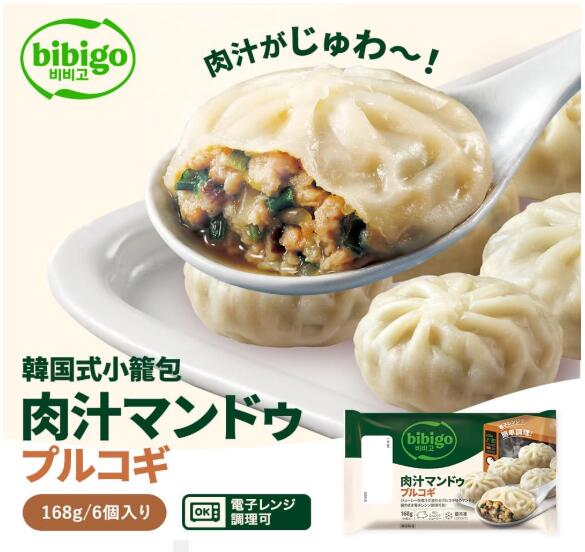 [冷凍] CJ bibigo 肉汁マンドゥ プルコギ 6コ入/韓国グルメ/韓国餃子/ヘルシー/冷...