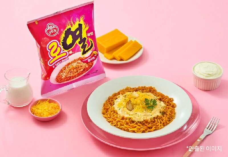 オットギ ロ熱(ロヨル)ラーメン 4袋入 / ロゼラーメン/インスタントラーメン/韓国料理/韓国食品/非常食/韓国ラーメン/ロゼ kankan-shop-10001574 韓韓ショップ サンプル画像2