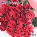 赤いバラ30本の花束 送料無料 花 ギフト 花束　豪華　フラワーギフト お祝い 結婚祝い 記念日 誕生日 クリスマス　プレゼント　ホワイトデイ　母の日　ブーケ　ローズ