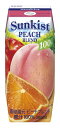 森永乳業 サンキスト 100%ピーチブレンド 200ml×24本