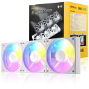 Antec Connect 120 ARGB C120 ARGB White_3PK 連結対応/3個セット/ホワイト/順回転モデル(2)