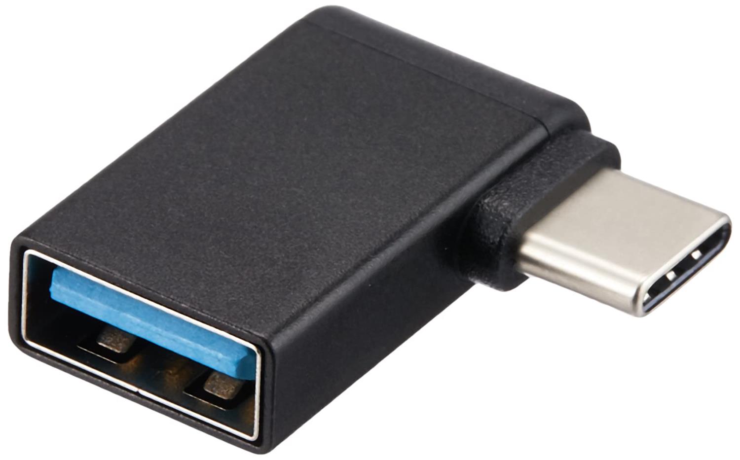 アイネックス USB3.1 Type C 変換アダプタ Cオス - Aメス タイプC L型 U30CA-LFADT