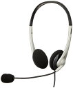 サンワサプライ USBヘッドセット/ヘッドホン 有線 無(全)指向性マイク 軽量 Skype Zoom Teams対応 シルバー MM-HSUSB16SV|詳細画像