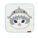 丸眞 ハンカチ mofusand モフサンド サメにゃんフェイス 猫 ネコ かわいい タオル ミニタオル タオルハンカチ 綿 0835006500