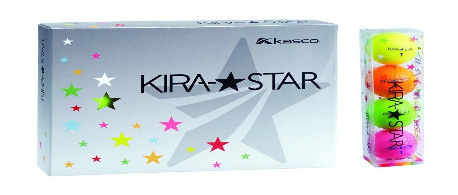 キャスコ(Kasco) ゴルフボール KIRA STAR2 キラスター2N4色アソートダース