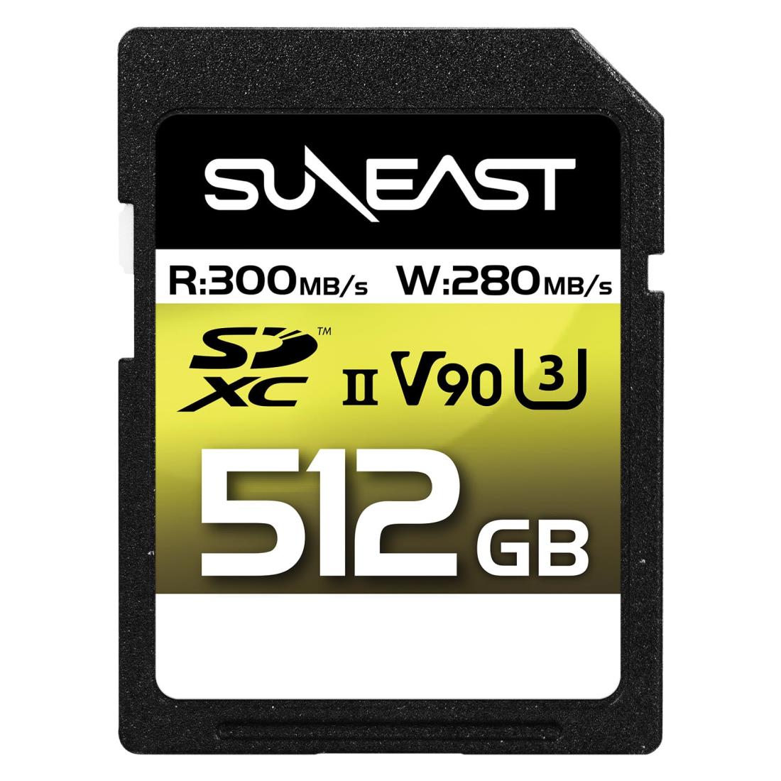 SUNEAST SDXC 512GB 300MB/s UHS-II V90 pSLC U3 4K 8K ULTIMATE PRO ץեåʥ ꡼ SE-SDU2512GA300