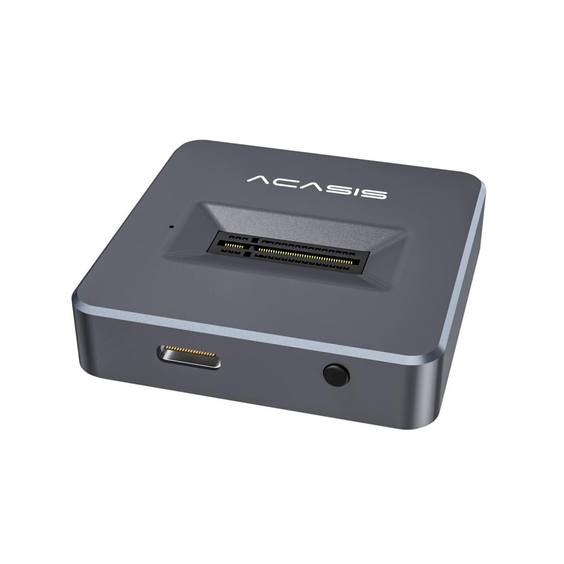 ACASIS M.2 SSD 外付けケース-SATA NVME両対応 M.2 SSD ケース USB3.2 Gen2接続 UASP対応 10Gbps高速転送 アルミ ssd m.2 ケース 2230/2242/2260/2280 M key/B+M key SSD対応 シリコンラバー付…