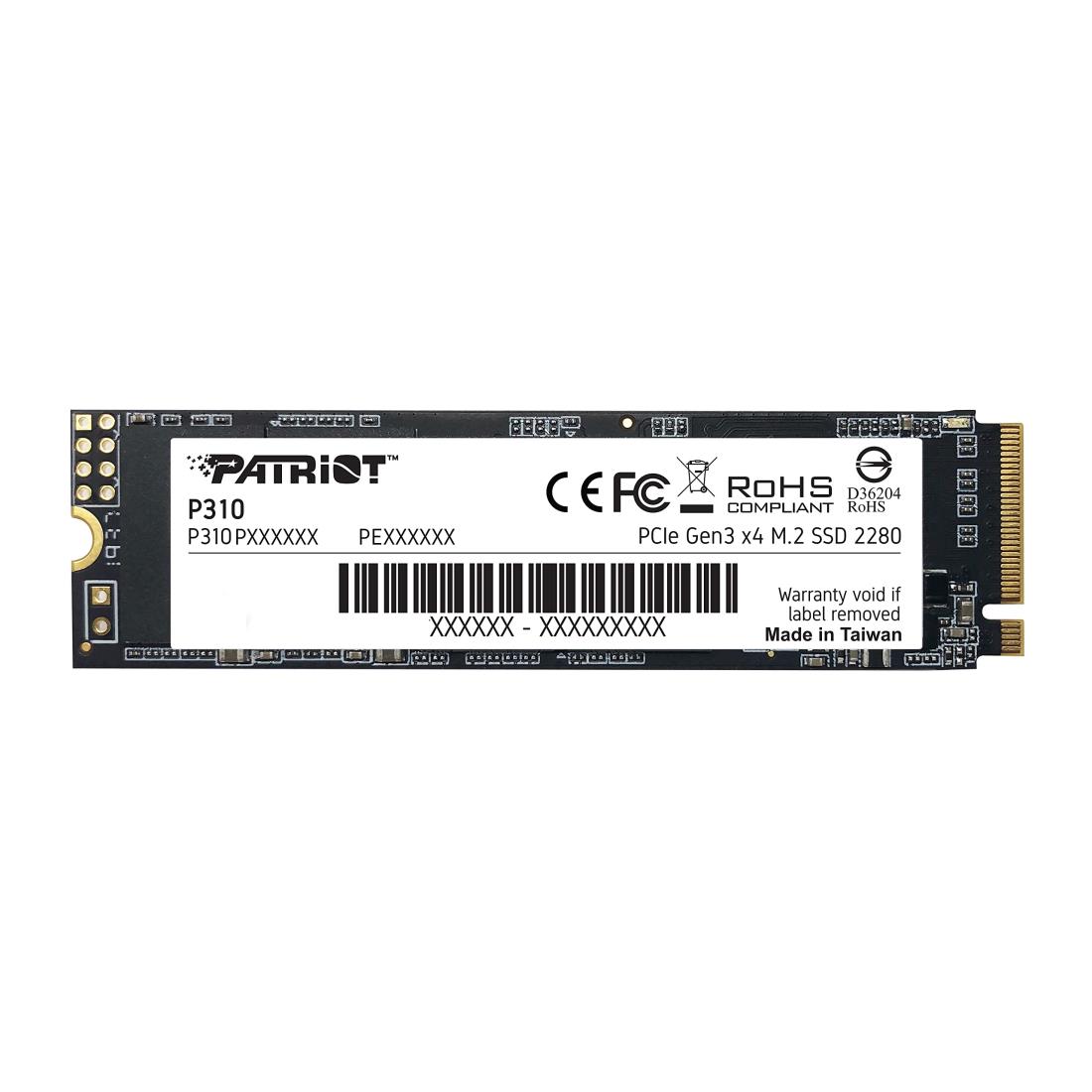 Patriot P310 960GB Internal SSD - NVMe PCIe M.2 Gen3 x 4 - Low-Power Consumption Solid State Drive - P310P960GM28