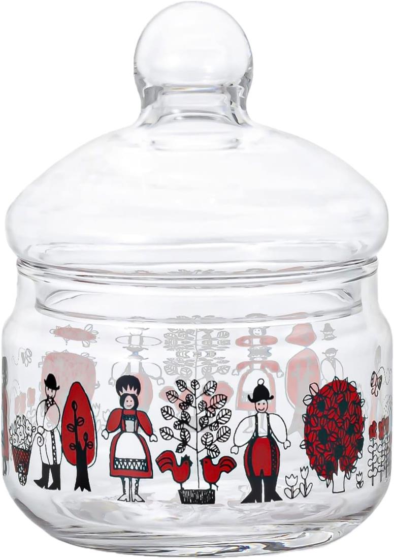 アデリア(ADERIA) アデリアレトロ ボンボン入れ 360 おとぎ話 化粧箱入 日本製 保存容器 昭和 レトロ ガラス キャニスター 密閉 容器 調味料入 瓶 密閉 コーヒー豆 1920