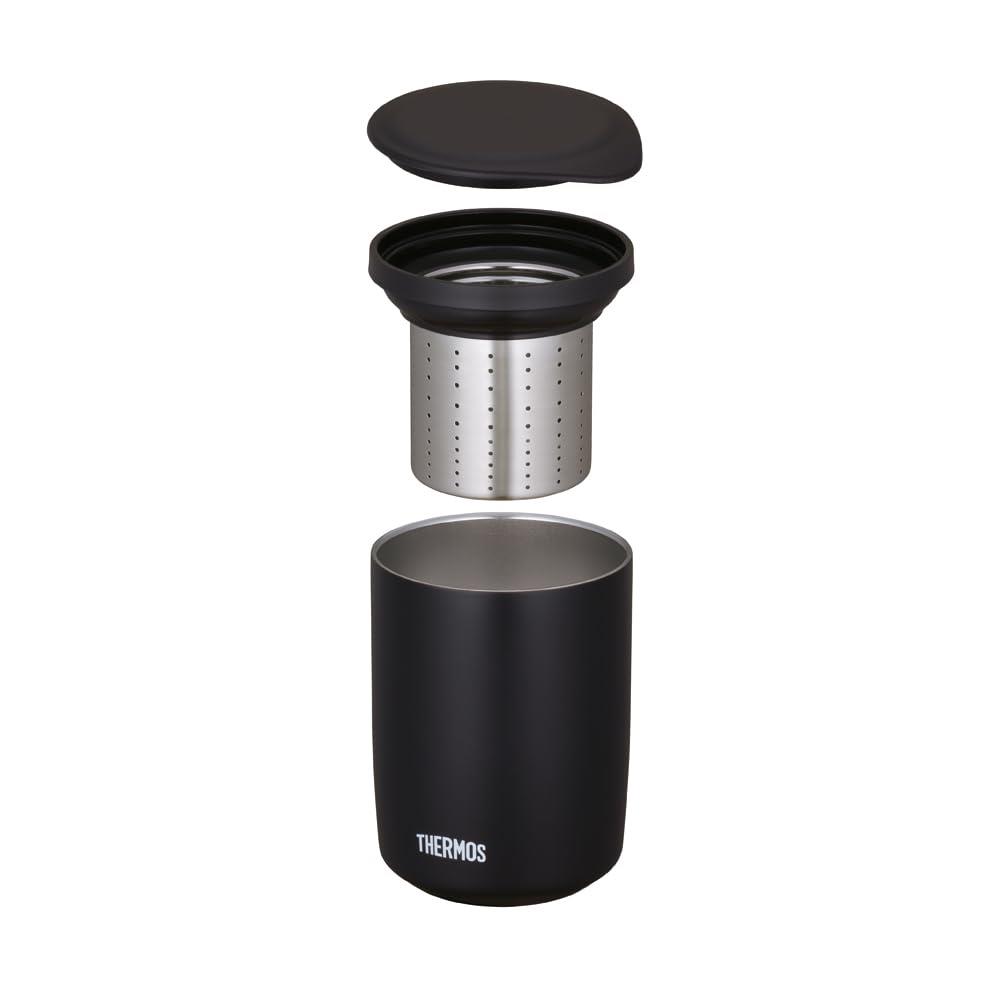 【茶こし付き】 サーモス 真空断熱ティータンブラー 500ml ストーンブラックJTB-500FI STB