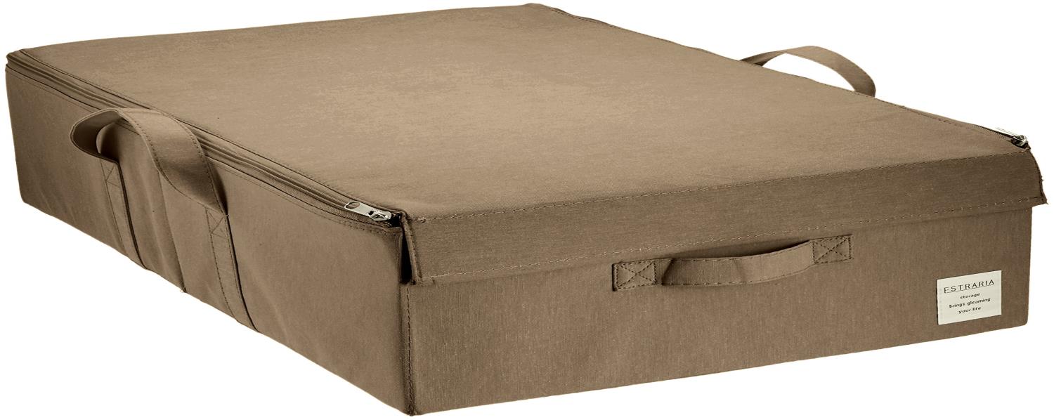 東洋ケース ストレリアナチュレ ケース 収納ボックス ふた付き ベッド下収納 幅39×奥行60×高さ18cm ダ..