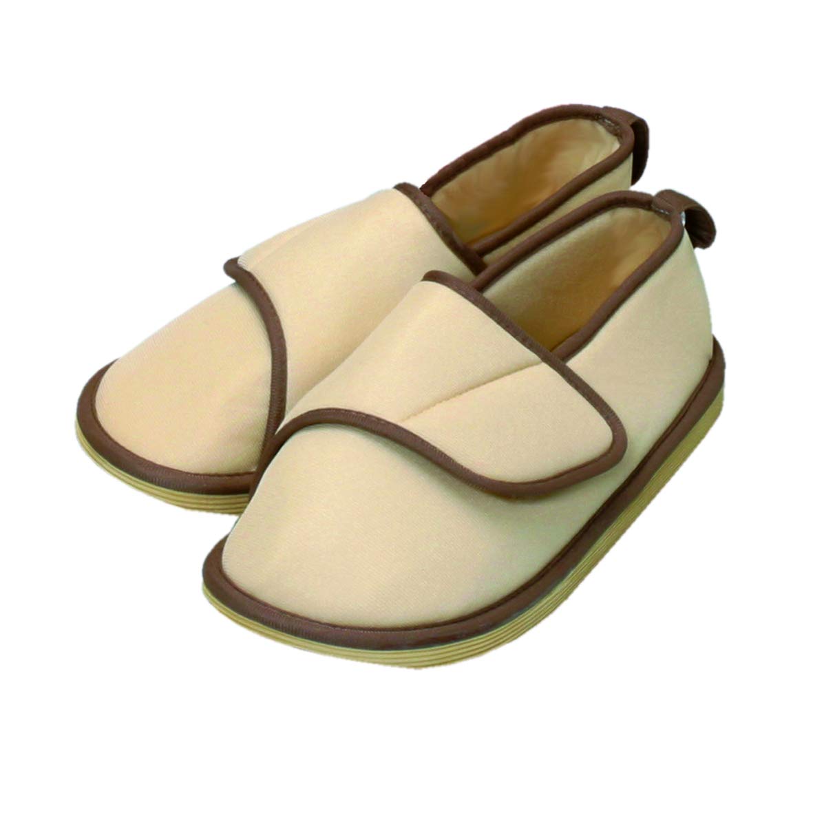 竹虎 転倒予防シューズ つま先つき ベージュ Lサイズ