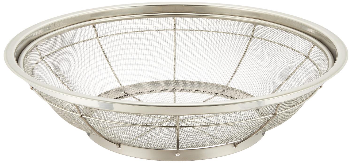 遠藤商事 ざる 業務用 浅型 NEWマンモス 35cm ステンレス 中国製 AZL4335