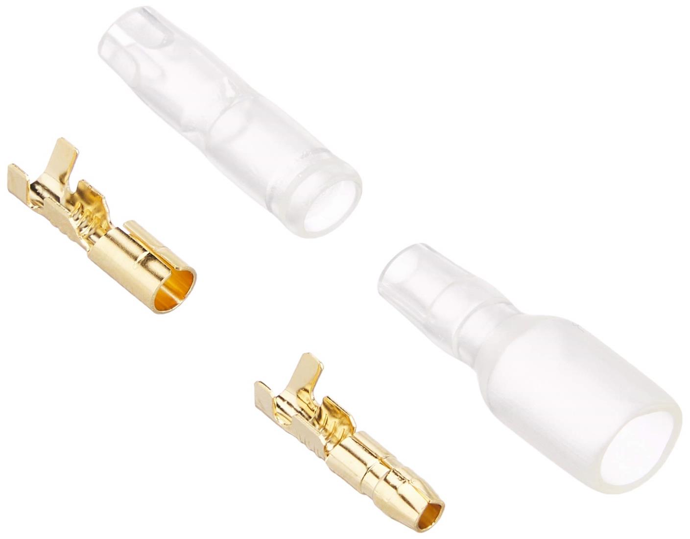 エーモン(amon) ギボシ端子セット(後入れス リーブ) 24Kメッキ AV(S)0.5~2sq 4セット 3342