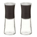 リス ペッパー&ソルトミル S ブラック 80ml スタビュアリクス 181798 2個セット