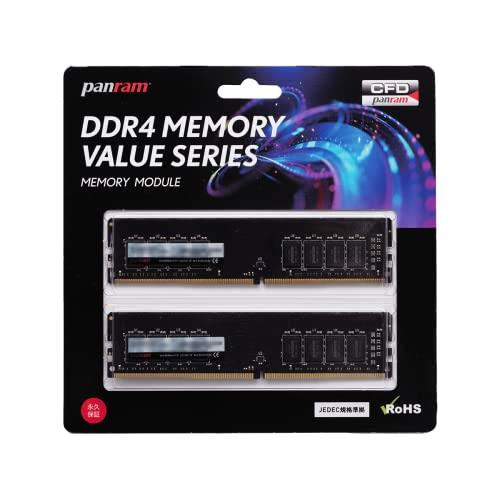 CFD販売 Panram デスクPC用 メモリ DDR4-3200 (PC4-25600) 16GB×2枚 288pin DIMM 相性 W4U3200PS-16G CFD販売 Panram デスクPC用 メモリ DDR4-3200 (PC4-25600) 16GB×2枚 288pin DIMM 相性 W4U3200PS-16G