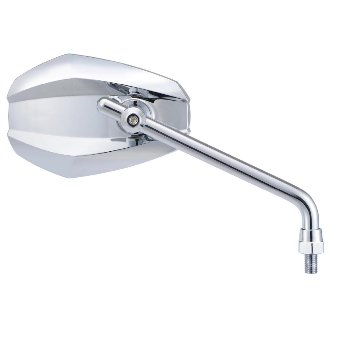 デイトナ(Daytona) ハイビジミラー バイク用 ミラー 10mm逆ネジ 耐振 広角 エッジ ロー クローム 右専用 片側1本 14951