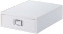 ライクイット (like-it) 収納ケース A4 書類ケース 縦型 1段 約幅26×奥行35×高さ9.8cm オールホワイト (不透明) 日本製 MX-50 卓上収納 A4サイズ a4コピー用紙