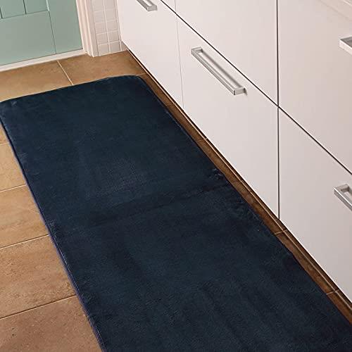 布団と寝具専門店カラーズ 低反発キッチンマット ネイビー 60×240cm A717-TH240KMAT-NV
