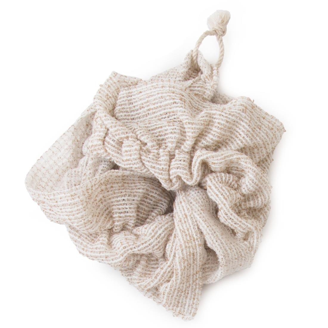 オカ(OKA) プリスベイス エピ 泡立ちボディータオル ブラウン 約28×90cm(伸長時) PLYS base epi(体洗い..