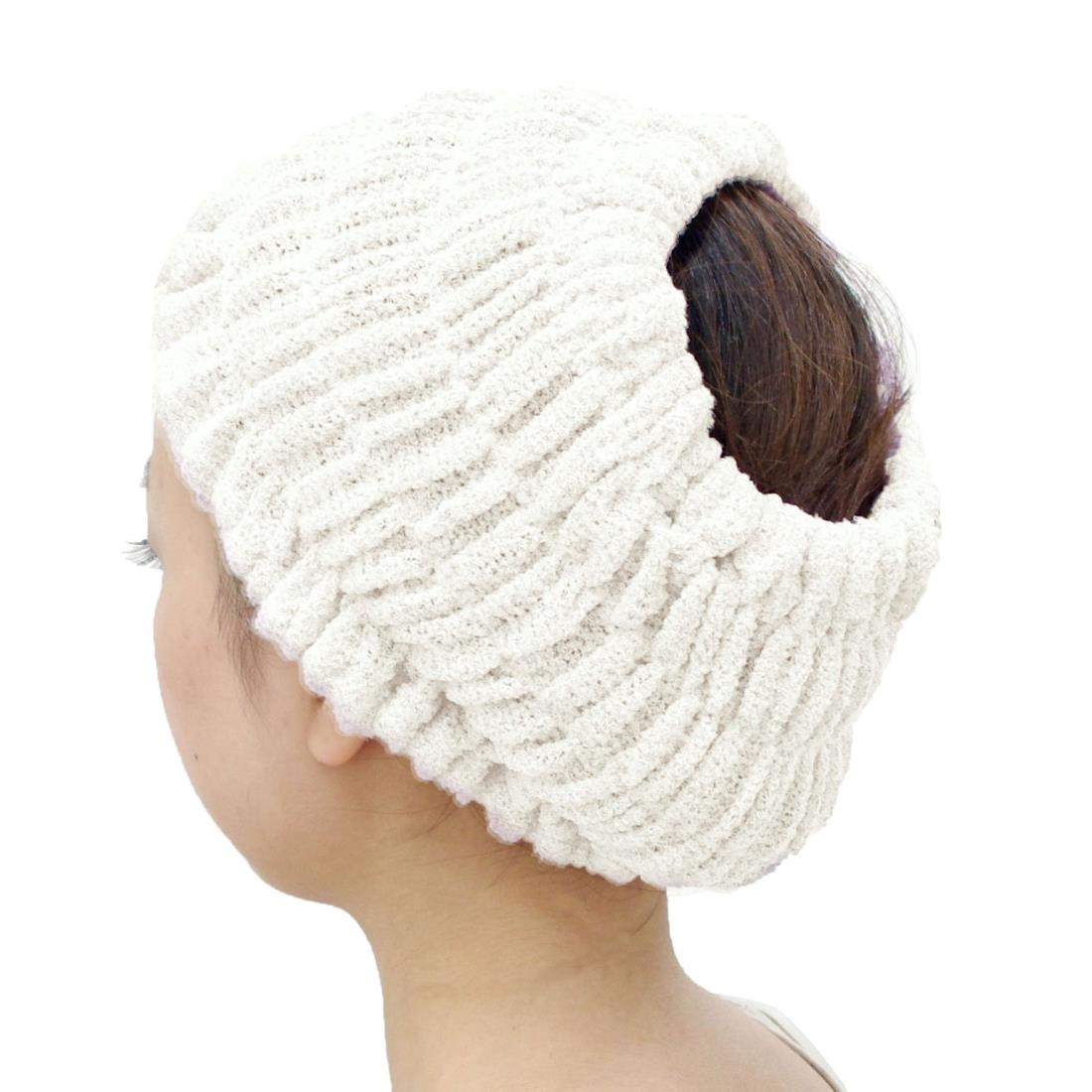 オカ(OKA) プリスベイス エピ 乾きやすいバスヘアターバン ホワイト フリーサイズ PLYS base epi(ター..