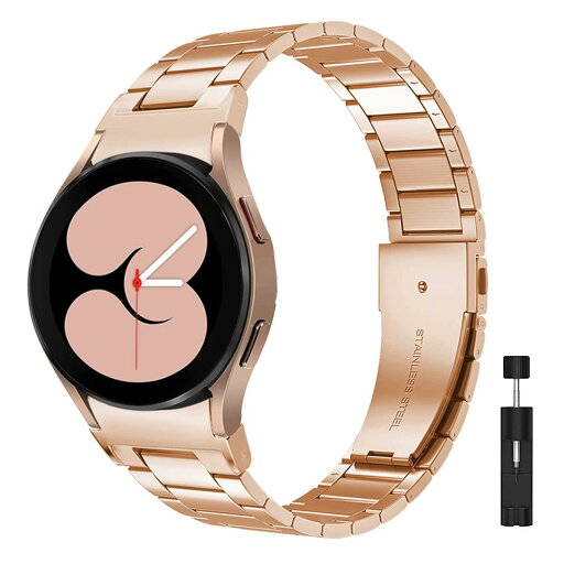 Miimall Galaxy Watch 6 /Galaxy Watch 5/galaxy watch4 classic/galaxy watch4用 メタルバンド 薄型 ギャラクシー ウォッチ5 ベルト 交換用バンドステンレス製Galaxy Watch6 44mm 40mm/Galaxy Watch 5 classic(ローズゴールド) Miimall Galaxy Watch 6 /Galaxy Watch 5/galaxy watch4 classic/galaxy watch4用 メタルバンド 薄型 ギャラクシー ウォッチ5 ベルト 交換用バンドステンレス製Galaxy Watch6 44mm 40mm/Galaxy Watch 5 classic(ローズゴールド)