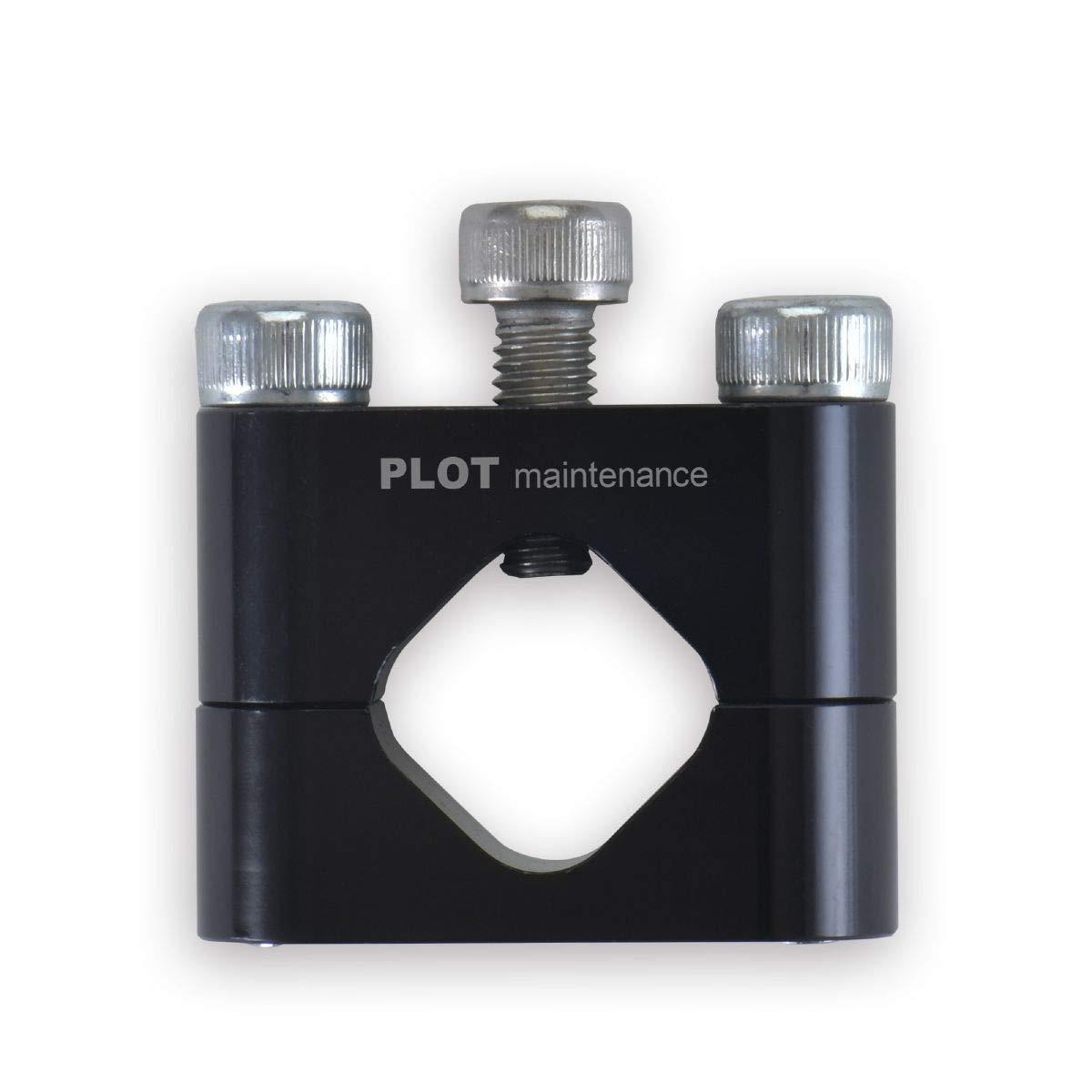 プロトメンテナンス(PLOT) バイク用 ハンドル穴あけガイド 穴加工ガイド カスタムハンドル ハンドルバーソーガイド 対応パイプ径:22.2-26mm PGR0039