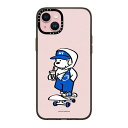 CASETiFY コンパクト i Phone 15 Plus ケース MIL規格準拠 (2x MIL-STD-810G) / 1.2mからの落下テストをクリア - Skater JOHN (Overalls) - クリア ブラック(2)
