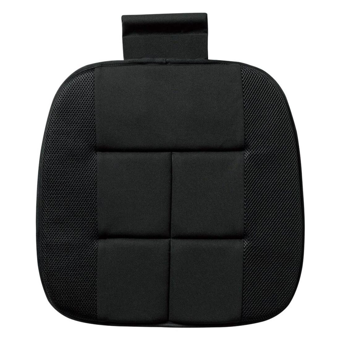 ボンフォーム (BONFORM) シングルクッション 竹炭プレーン ヒップ型 ブラック 45×45cm 5340-43-08