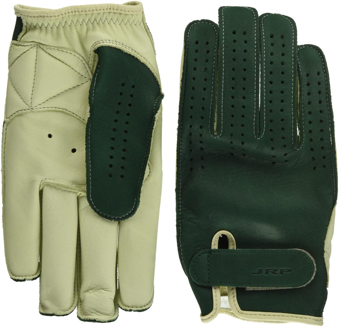 ジェイアールピー(Jrp) バイク レザーグローブ 3シーズンショートグローブ グリーン/アイボリー L BPS