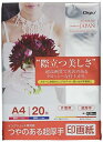 Digio2 写真用紙 印画紙 つやのある超厚手 強光沢 A4 20枚 Z2910