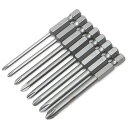 Bestgle 8ピース75mmドライバービット S2鋼 十字軸 六角軸 トルクスネジ用ビットセット片頭ビット 精密ドライバーセット電動ドライバービット ドリル...