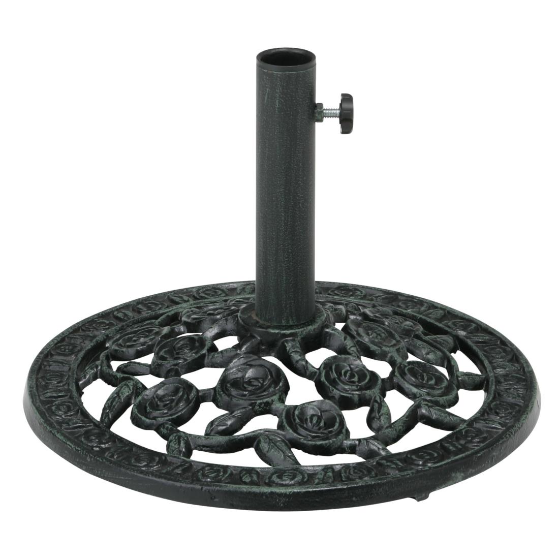タカショー 日よけ ベース パラソルベース 青銅色 ローズ S ガーデン ファニチャー アンティーク スタ..