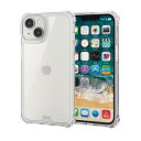 エレコム i Phone 14 / 13 ケース カバー 耐衝撃 衝撃吸収 ZEROSHOCK 四つ角ダンパー/黄変しにくいクリアケース 【衝撃吸収フィルム付き...